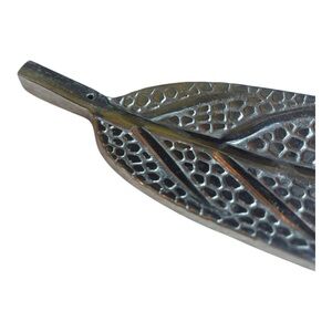 Silver Leaf-Shaped Incense Holder